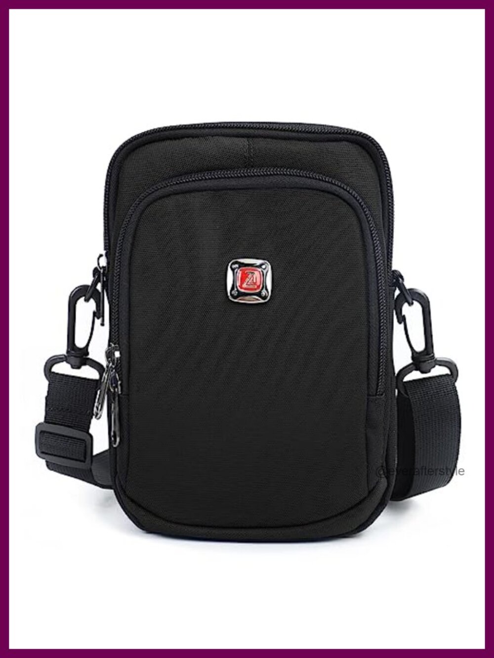 Nylon Waterproof Crossbody Bag Mini Shoulder Bag Travel Passport Wallet